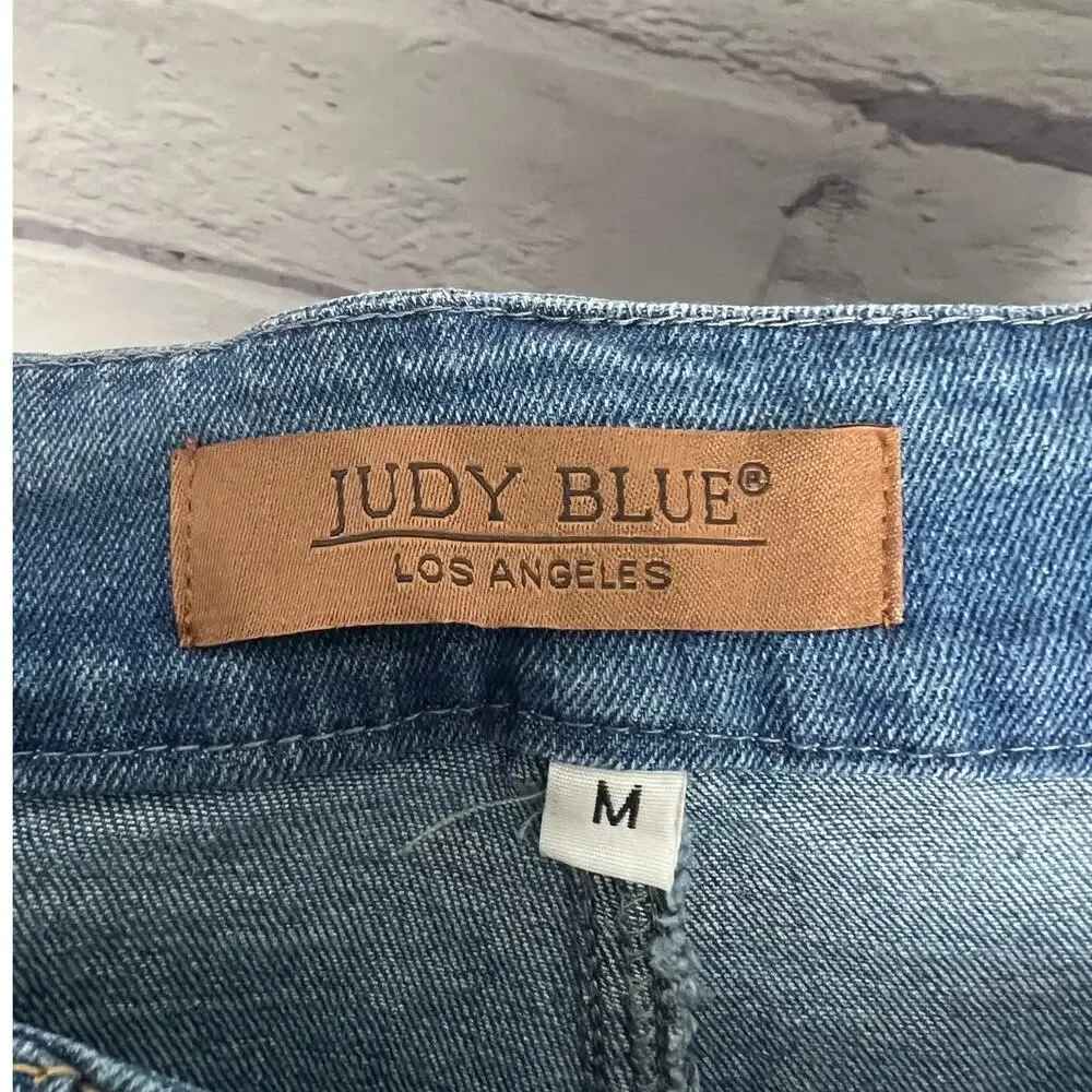NWT Judy Blue Womens M Minimalist Staple Y2K High Waist Slim Stretch‎ Blue Jeans